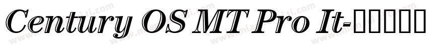 Century OS MT Pro It字体转换
